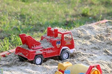 Een fijne plek om te spelen op het terras